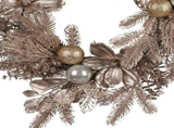 Christabelle Champagne Glitter Christmas Wreath - 61cm 112_SHD8066