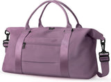 Waterproof Travel Duffle Bag with Trolley Sleeve Purple V1237-ZY-818-069