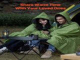 Camping Blanket 2 m x 1.5 m Wearable Warm Stadium Blanket Army Green V952-LYTJZKKCDDLY0746MV0