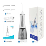 Orku Portable Oral Irrigator Flosser 350ml - Rechargeable Water Dental Teeth Cleaner V238-SUPDZ-40125763289168