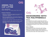 Purr Haven Green Tea Cat Litter 1 Carton 6 Packs Per Carton 2.5kg Per Pack V1165-PURRHAVEN-TEA