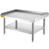 Stainless Steel Equipment Grill Stand, 122 x 76 x 61cm Stainless Table, Grill Stand Table with V952-SBSKTBD4830INXAETV0
