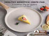Grey 28cm Non-Stick Crepe Pan - Versatile Flat Skillet for Pancakes, Omelettes & Tortillas V888-ELOSUNG24747