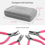 11-Piece Precision Craft & Jewelry Making Tool Kit with Portable Case - Pliers, Screwdrivers & V888-ELOSUNG35762