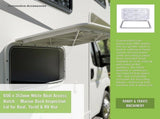 606 x 353mm White Boat Access Hatch Marine Deck Inspection Lid for Boat, Yacht & RV Use V63-952881
