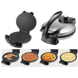Versatile Electric Crepe Maker and Pancake Machine with Non-Stick Heating Plates, Stainless Steel V1341-ZY-G23XPDZL-SILVER