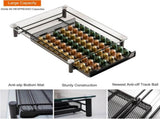 CARLA HOME 60 Coffee Pod Holder Drawer with Tempered Glass Capsule Organizer for Nespresso Pods and V178-36251