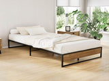 Artiss Bed Frame Metal Bed Frame Bed Base OSLO - King Single MBED-C-OSLO-KS-BK