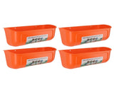 4pcs Large Chicken Feeder Feed Trough with Clips Hanging Fence Feeders for Goat Duck Goose Livestock V1294-YM0901-3111240029114