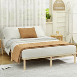 Artiss Bed Frame Queen Size Wooden Base Mattress Platform Timber Pine AMBA WBED-AMBA-Q-WD-AB