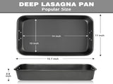 Non Stick Lasagne Pan with Handles, Deep Rectangular Oven Roasting Dish for Cakes, Brownies, Lasagne V1189-LC-AMZ-00083