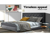 Artiss Bed Head Headboard Double Size Fabric - CAPPI Charcoal BFRAME-H-CAPPI-D-CHAR