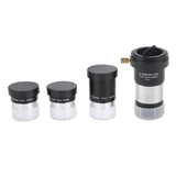 1.25" Telescope Eyepiece Set 4/10/25mm 2X Lens Kit for Astronomy V1366-AZ2-W-18552