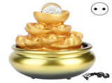 LED Water Fountain Innovative Resin Waterfall Ornament Art Crafts for Home Office Landscape V1294-YM0901-3111200232213