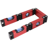 Foldable Level, 5-Section Multi-Angle Magnetic Level Tool With 4 Leveling Bubbles 45&deg 90&deg 180&deg V1188-MS-227-1192