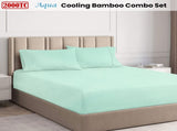 Ramesses Aqua 2000TC Cooling Bamboo Combo Set Single V442-KIT-FITTEDSS-2000COOLBAMBOO-AQUA-SB