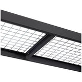 Black Industrial Rack with Interlocking Wire Deck, Heavy Duty Steel Construction LSB-68975