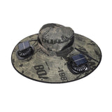 solar fan hat, solar powered hat, outdoor hat with fan, UV protection hat, wide brim hat, summer hat V1106-DSZ-001-123-WHT-2