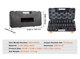 1/2" Drive Deep Impact Socket Set, 34pcs Socket Set Metric 6 Point Cr-MO Alloy Steel for V952-CJTTZ12CRMO3448AJV0