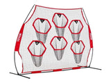 2438.4x2438.4mm Football Trainer Throwing Net, Training Throwing Target Practice Net with 6 Target V952-GLQW88YC6KXWLAMWO001V0