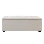 Artiss Storage Ottoman Blanket Box 97cm Linen Beige OTM-L2-LINEN-BEIGE