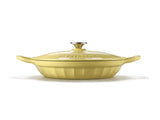 BUYDEEM CP581 Enameled Cast Iron Dutch Oven Yellow V943-CP581-28CM-YELLOW