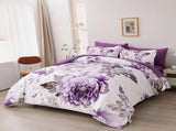 Purple Bloom Isadora Paisley Quilt / Doona / Duvet Cover set V745-AQ043969K3