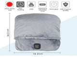 USB Heated Foot Warmer Electric Foot Heating and Vibration Massage Plush USB Powered Winter Foot V888-ELOSUNG54383
