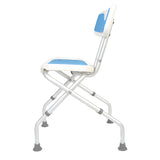 Orthonica Compact & Foldable Shower Chair w/Height Adjustable Aluminium Frame Non Slip Feet HDP SHC-MAS-ALU-54L
