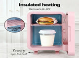 Glacio Mini Fridge Skincare Beauty Cooler Warmer LED Mirror 12V 220V Pink 4L PFN-B-4-LED-WH