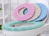 4-Piece Toilet Seat Cover Set - Soft, Warm & Non-Slip Bathroom Accessories V1192-D8