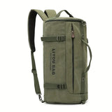 Vintage multifunctional canvas backpack, 20-35L large capacity, transformable & multi-carry, 100% V1232-DYSJB-FB-002