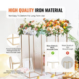 2PCS 31.5inch/80cm High Wedding Flower Stand, With Acrylic Laminate,Metal Vase Column Geometric V952-HLHJLFTJXKYLBM79EV0