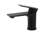 WELS Matt Black Basin Mixer Bathroom Vanity Laundry Sink Flick Faucet Tap Valve V1233-KRF101BL