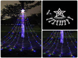LED Waterfall String Lights Outdoor, Decorative Christmas Tree Lights V1263-JX-5071