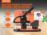 Button Maker Machine, 1.25 inch/32mm Pin Maker, Installation-Free Badge Punch Press Kit, Children V952-SLKXZJ32MM500JRFVV0