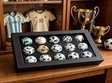 1970-2026 Handmade Mini Football Ornaments, 15 Classic Reproductions, Leather Hand-Stitched, with V1232-ZQMX001