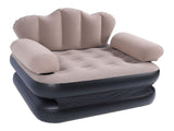 Inflatable Sofa Bed Portable Foldable Thickened Flocked PVC Blow Up Couch Mattress for Home Travel V1294-YM0901-3116240012211