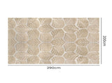 Marlow Floor Rug Soft Embossed Carpet Non Slip Plush Shaggy Rugs Leaf Pattern FR2041-200X290