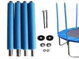 Trampoline pole replacement, equipped with collision protection device and screw shell straight pipe V1366-AZ2-W-14429