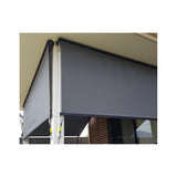Outdoor Roller Blind Sun Screen Awning With Aluminium Hood 1.8, V410-ROLL-CHARC1800