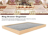 Rings Organizer Tray, 100 Slots Ring Earrings Trays Velvet Jewelry Display Tray Earring Storage Box V1259-DP01-A-802
