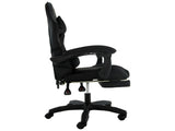 Sarantino Cueva Reclining High Back Office Gaming Chair Black Retractable Footrest Computer Sea CHR-ASA-CUE-BK