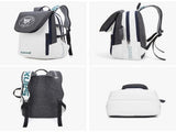 Grey and White Multifunctional Tennis & Badminton Backpack - Waterproof Racket Bag with Shoe V888-ELOSUNG27057