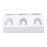 Soda Bottle Holder 3 Holes Soda Bottle Draining Stand Soda Accessories With Silicone Pad White V1294-YM0703-3113230162512