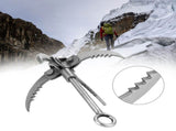 Multifunctional Stainless Steel Grappling Hook Folding Survival Claw for Outdoor Camping Hiking Tree V1294-YM0901-3111200169311
