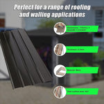 12 PCs Corrugated Roof Sheets Profile Galvanized Metal Roofing Carport Black V63-844551