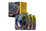 Antec Orbit 120 ARGB 3PK, Extreme Lighting 4 sides & Mirror inward Effect, PWM, 28MM Thickness Focus V1202-V2-CAA-ORBIT-120-ARGB-3PK