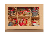 Christabelle Christmas Aussie Animals Pack of 6 Baubles Metal Steel Art Decoration Gift Pack 112_STH258