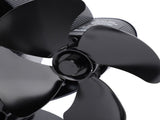 8 Blades Wood Stove Fan Aluminum Alloy Quiet Efficient Heat Powered Fireplace Fan with Magnetic V1294-YM0901-3114240088711